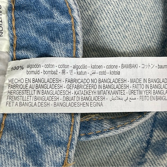 Zara Denim Shirt Crop Top Women’s Size Medium NEW with Tags - Picture 7 of 8